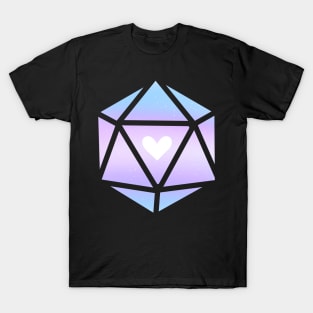 Trans Treant Heart Dice T-Shirt